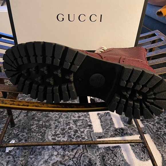 Gucci Brogue Boot. Mens Sz 12. Wool lined - Picture 2 of 5